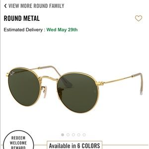 Classic RayBan Round Sunglasses